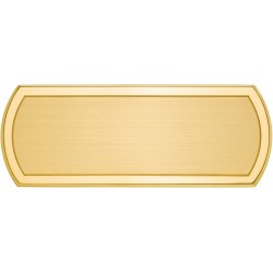 TARGA OTTONE SAGOMATA NICLS