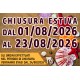 CHIUSURA ESTIVA