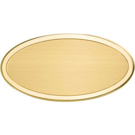 TARGA OVALE OTTONE